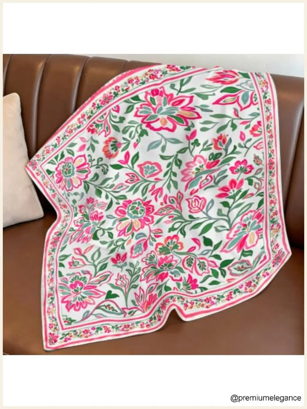 Silky Satin Multifunctional Square Scarf for Women - Hair Neck Purse Accessory